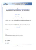 Zertifikat - Zum Download bitte anklicken